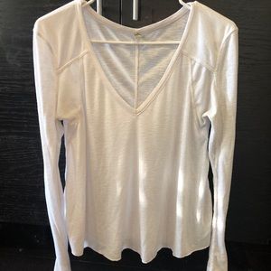 White free people long sleeve